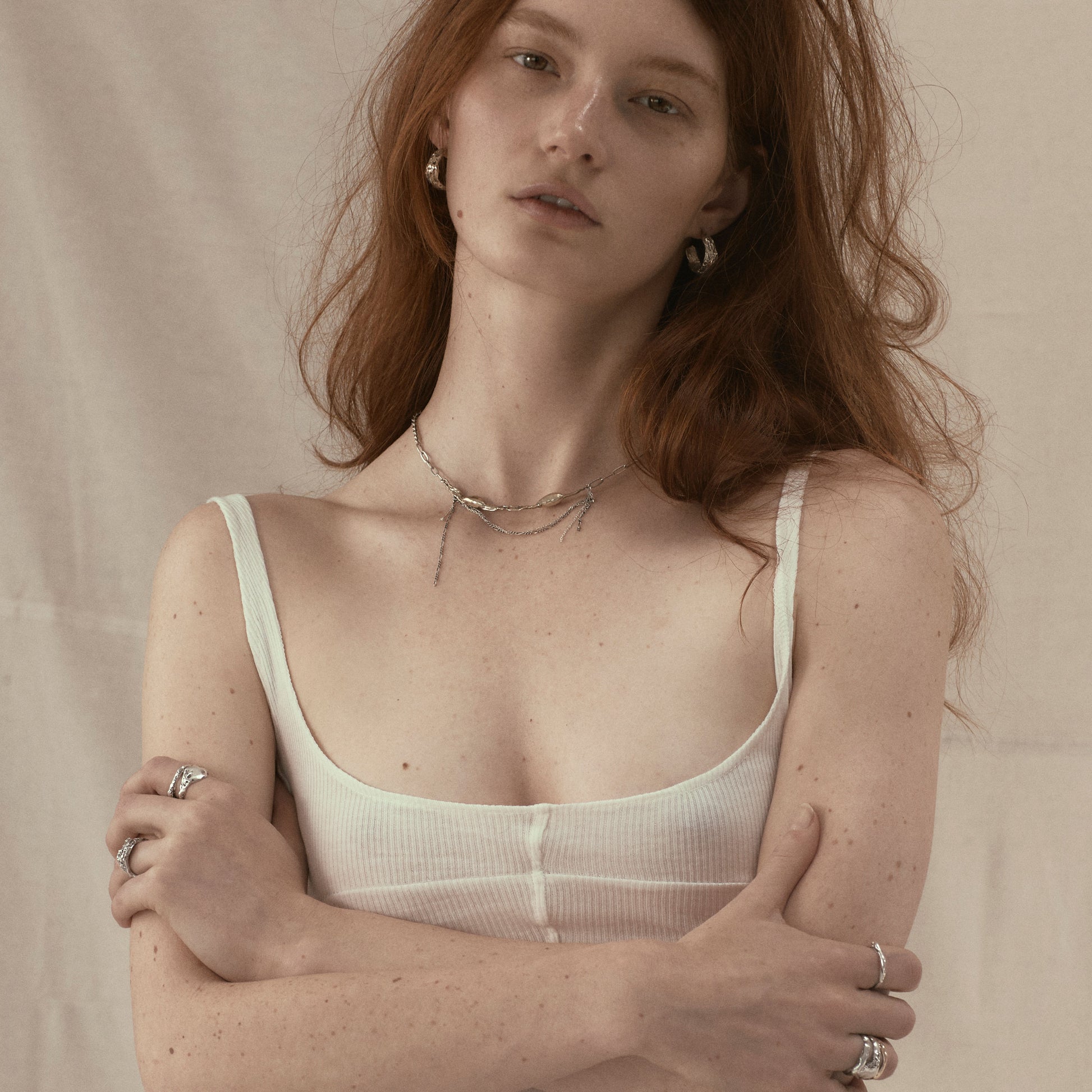 Textured hoop earring available in all sterling silver or brass with sterling post and backing, measuring 0.25 inch wide and 0.75 inch in diameter handmade and finished in our Catskills store-studio.