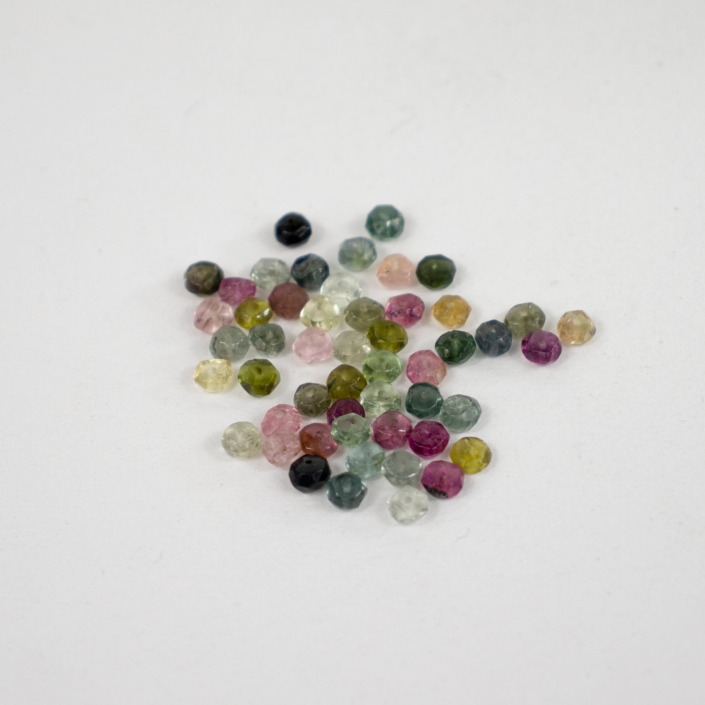 SILVER SEED & BEADS STUD EARRINGS