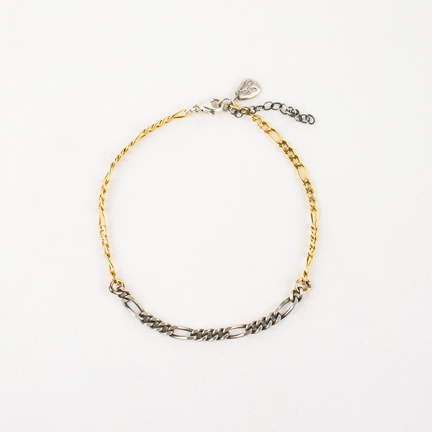 MIXED FIGARO CHAIN BRACELET