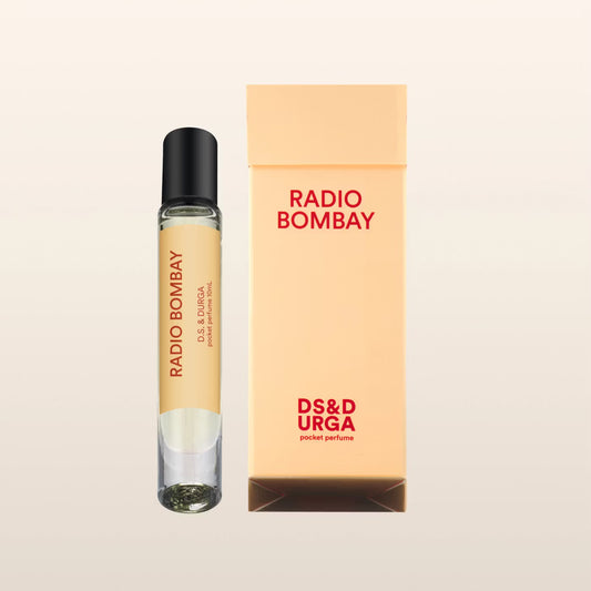 D.S. & DURGA's oil-based pocket perfume is made in New York and ready to go anywhere. Top notes of radiant wood, copper, and cedar with sandalwood, iris, and boronia and a base of balsam fir absolute, musk, and ambergris in a 10 ml glass bottle roll-on.