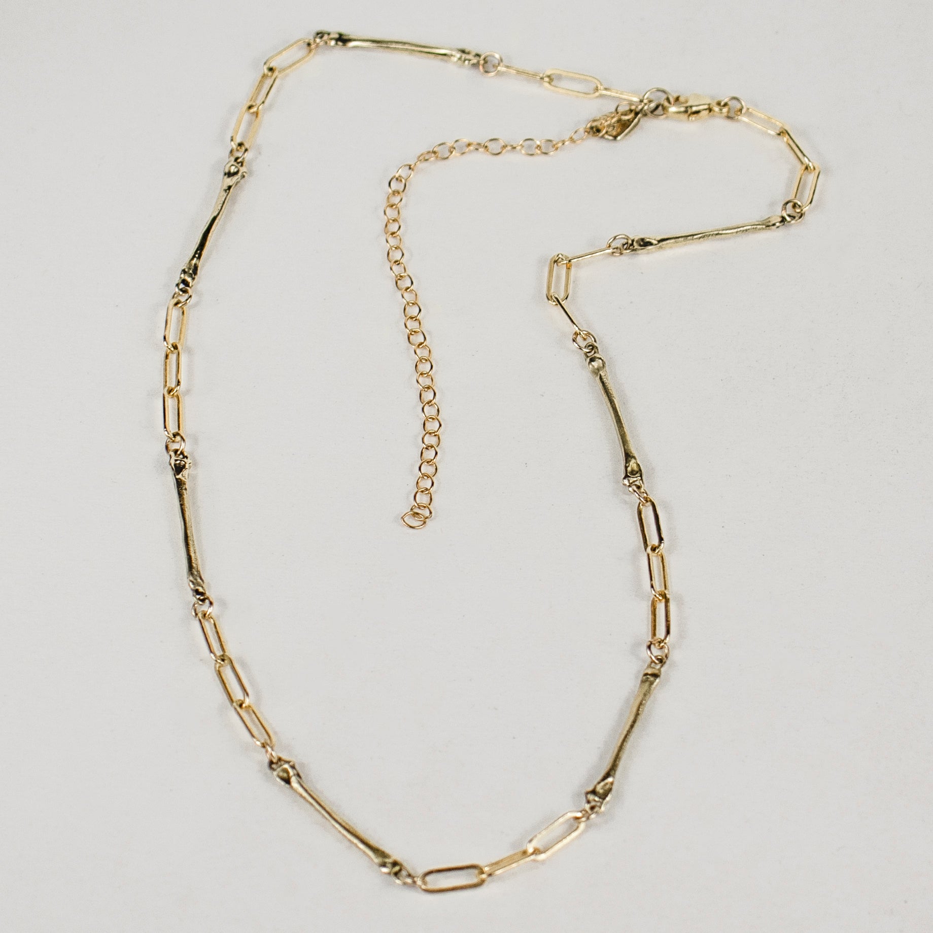 Gold Roped Horseshoe Charm Necklace