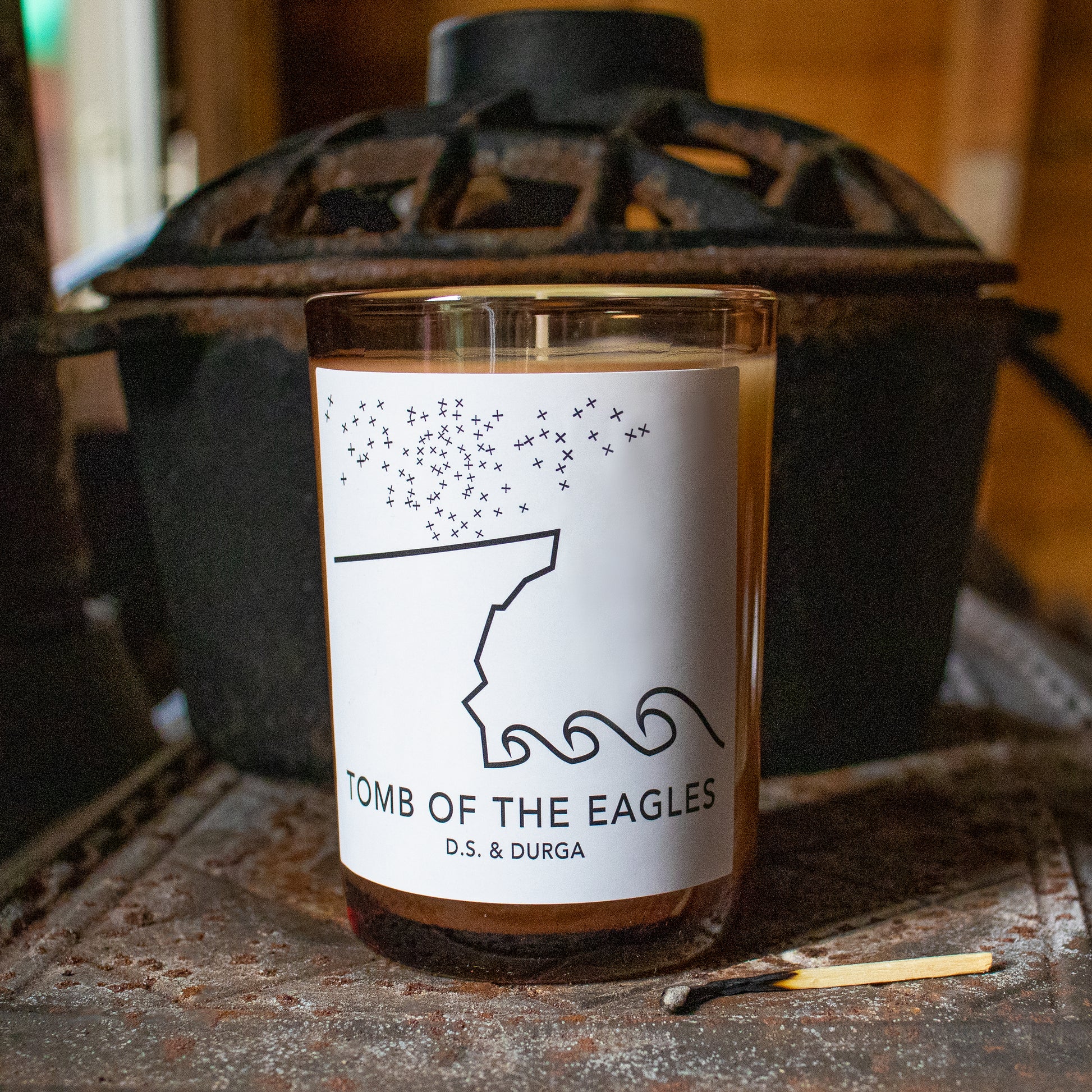 'Tomb of the Eagles,' another high-concept scent from Brooklyn-based fragrance house D.S. & Durga harkening the soul of the Stone Age with clover, sea pinks, sweet cicely, and the sonorous sea. 7 oz and made in New York City.