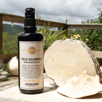 Farm-to-body botanical products made with local farmers by Hudson Made, NY to moisturize and balance the skin and as aromatherapy by adding a few drops to your bath.