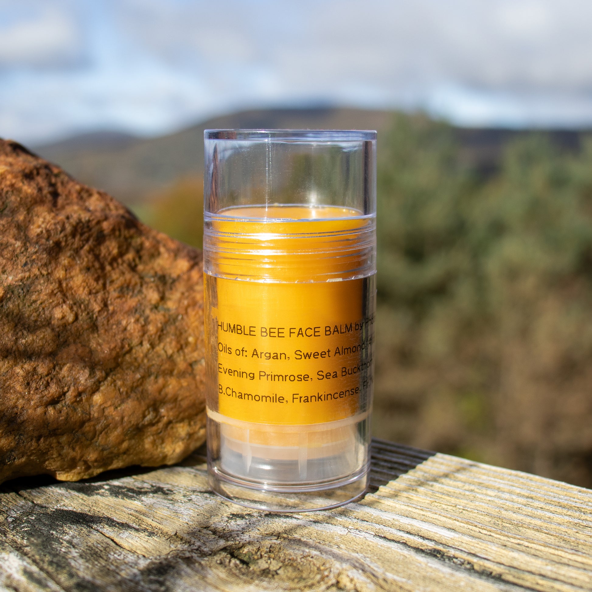 A luxurious, creamy salve that can be used on the whole body and face in a 2 oz stick.